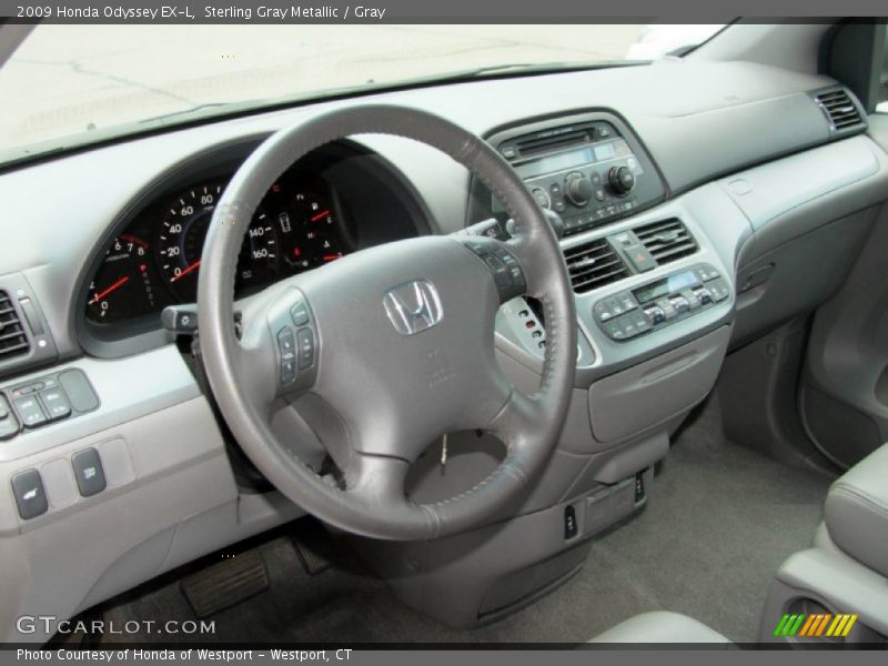 Sterling Gray Metallic / Gray 2009 Honda Odyssey EX-L