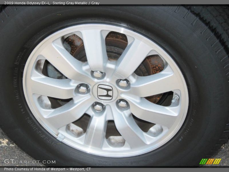 Sterling Gray Metallic / Gray 2009 Honda Odyssey EX-L