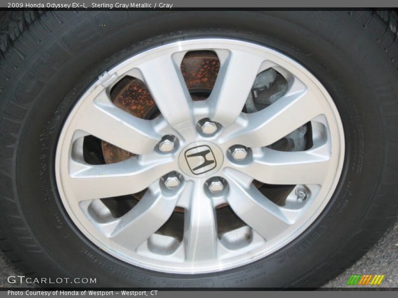 Sterling Gray Metallic / Gray 2009 Honda Odyssey EX-L