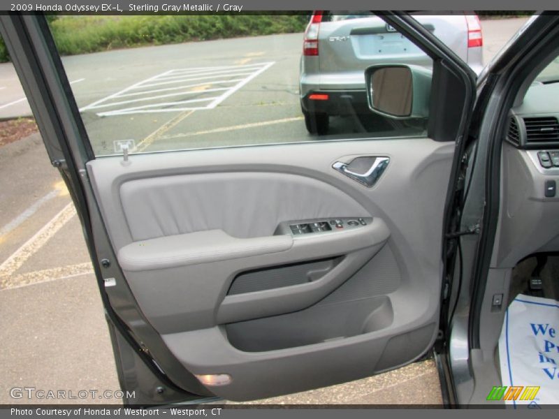 Sterling Gray Metallic / Gray 2009 Honda Odyssey EX-L