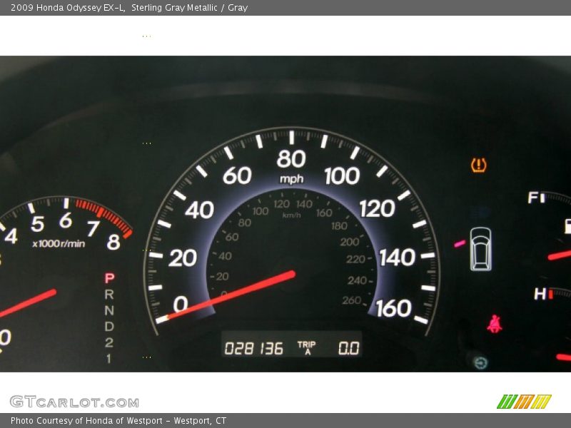 Sterling Gray Metallic / Gray 2009 Honda Odyssey EX-L