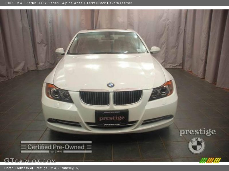 Alpine White / Terra/Black Dakota Leather 2007 BMW 3 Series 335xi Sedan