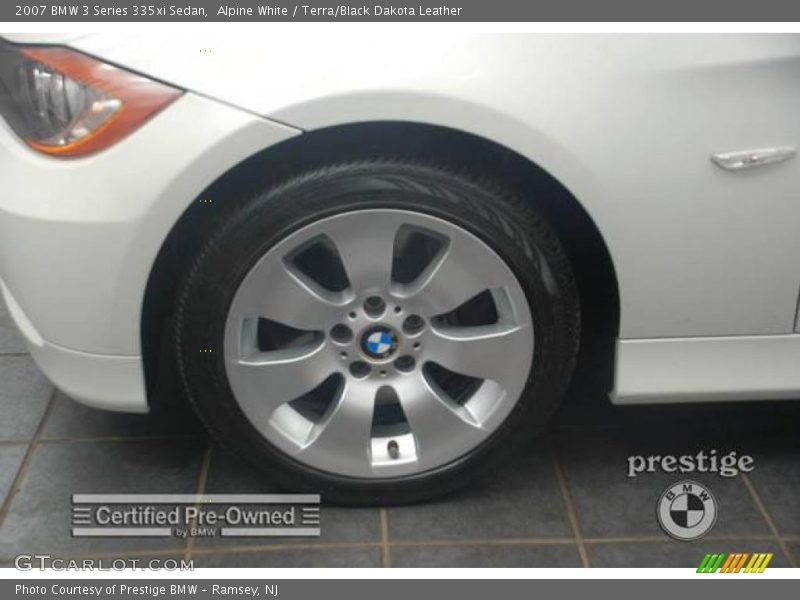 Alpine White / Terra/Black Dakota Leather 2007 BMW 3 Series 335xi Sedan