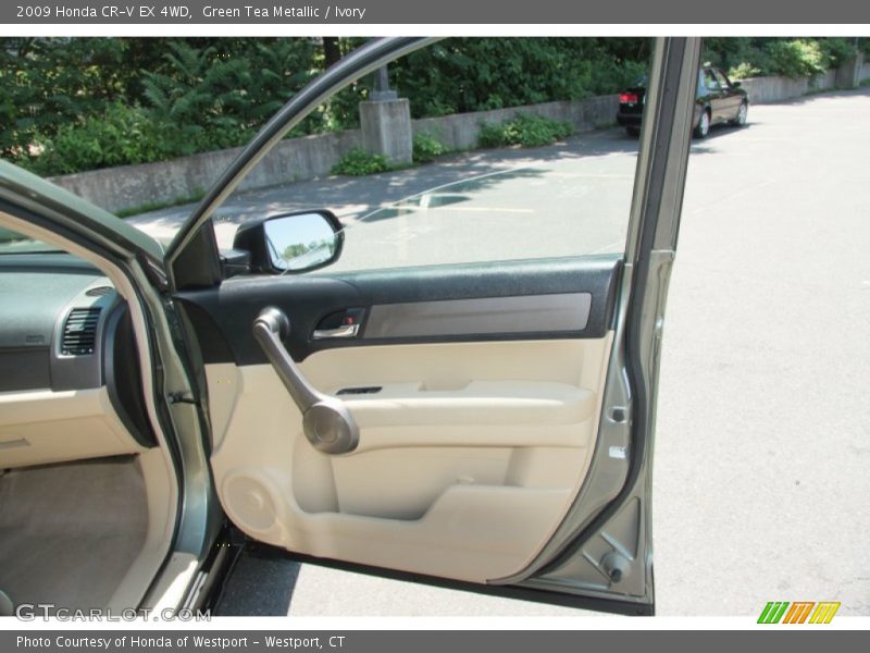 Green Tea Metallic / Ivory 2009 Honda CR-V EX 4WD