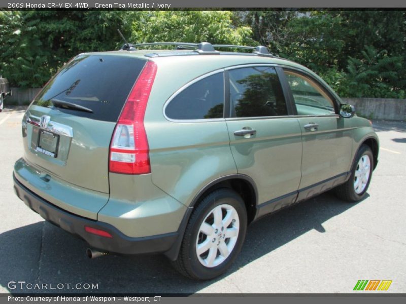 Green Tea Metallic / Ivory 2009 Honda CR-V EX 4WD