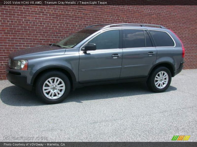 Titanium Gray Metallic / Taupe/Light Taupe 2005 Volvo XC90 V8 AWD