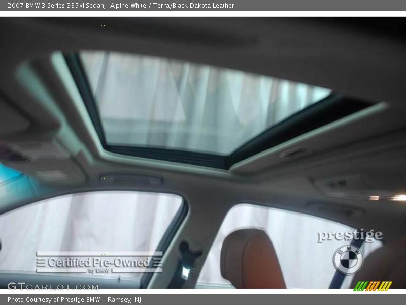 Alpine White / Terra/Black Dakota Leather 2007 BMW 3 Series 335xi Sedan
