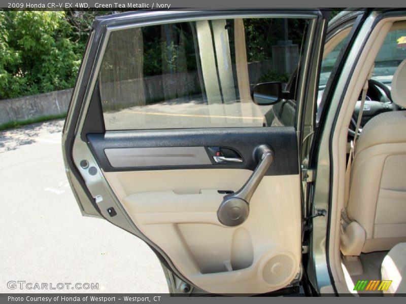 Green Tea Metallic / Ivory 2009 Honda CR-V EX 4WD