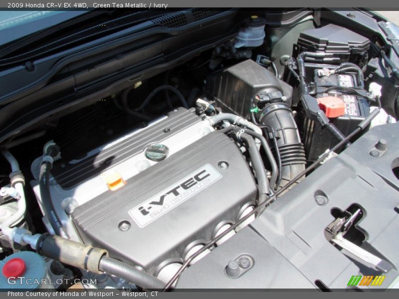 Green Tea Metallic / Ivory 2009 Honda CR-V EX 4WD