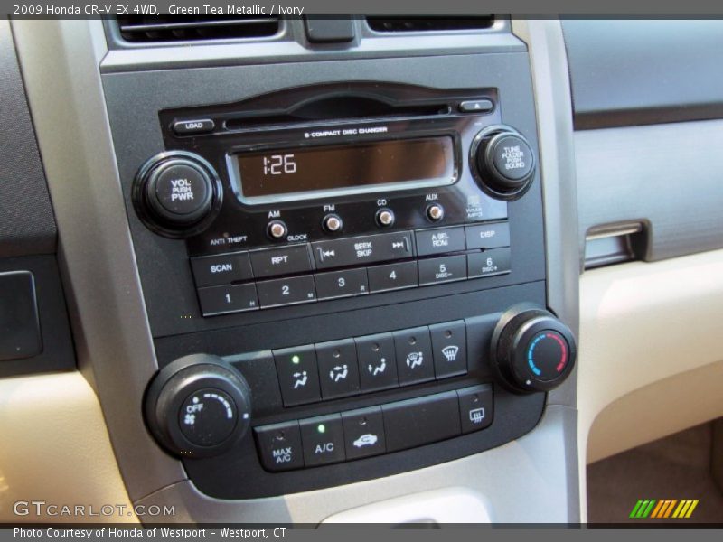 Green Tea Metallic / Ivory 2009 Honda CR-V EX 4WD