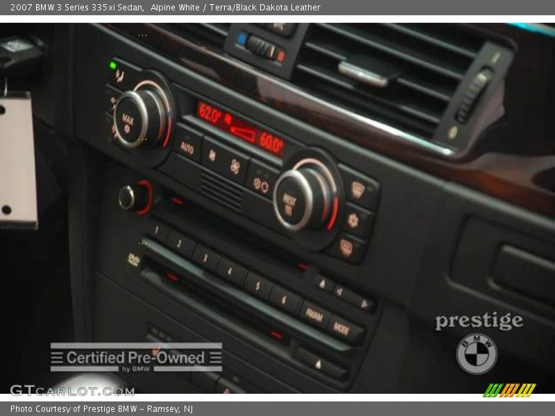 Alpine White / Terra/Black Dakota Leather 2007 BMW 3 Series 335xi Sedan