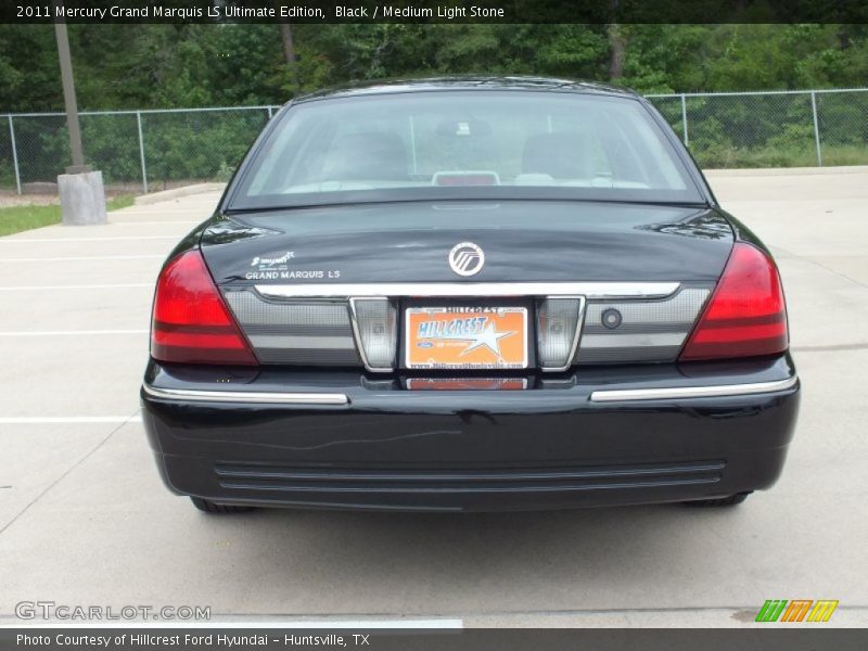 Black / Medium Light Stone 2011 Mercury Grand Marquis LS Ultimate Edition
