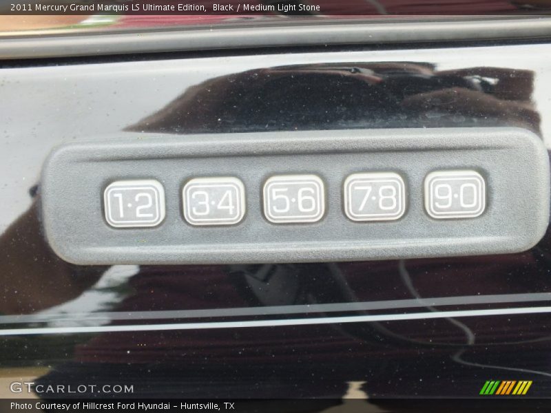 Black / Medium Light Stone 2011 Mercury Grand Marquis LS Ultimate Edition