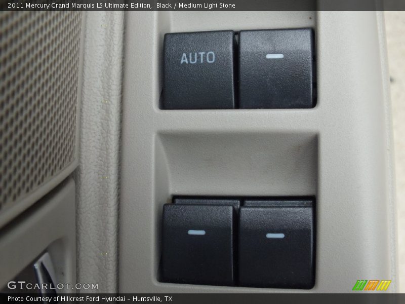 Black / Medium Light Stone 2011 Mercury Grand Marquis LS Ultimate Edition