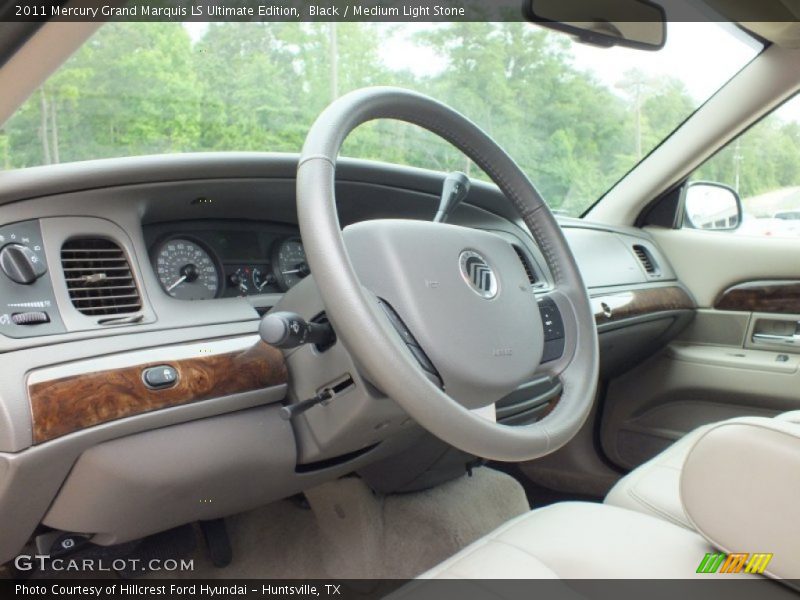 Black / Medium Light Stone 2011 Mercury Grand Marquis LS Ultimate Edition