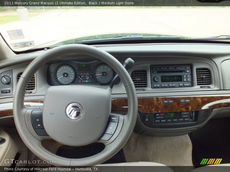 Black / Medium Light Stone 2011 Mercury Grand Marquis LS Ultimate Edition