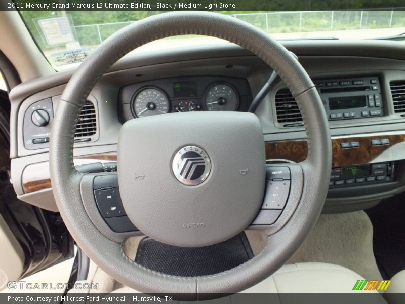 Black / Medium Light Stone 2011 Mercury Grand Marquis LS Ultimate Edition