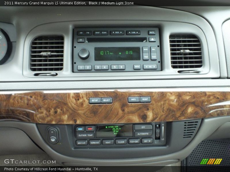Black / Medium Light Stone 2011 Mercury Grand Marquis LS Ultimate Edition