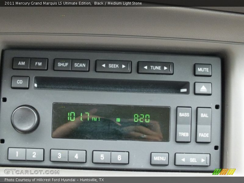 Black / Medium Light Stone 2011 Mercury Grand Marquis LS Ultimate Edition
