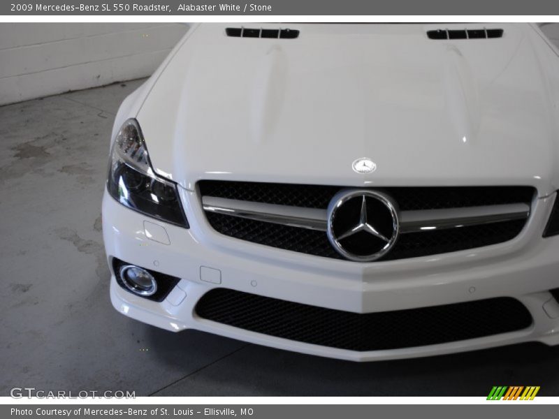 Alabaster White / Stone 2009 Mercedes-Benz SL 550 Roadster