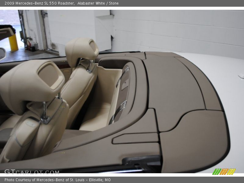Alabaster White / Stone 2009 Mercedes-Benz SL 550 Roadster