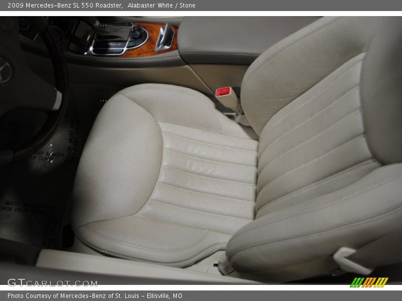 Alabaster White / Stone 2009 Mercedes-Benz SL 550 Roadster