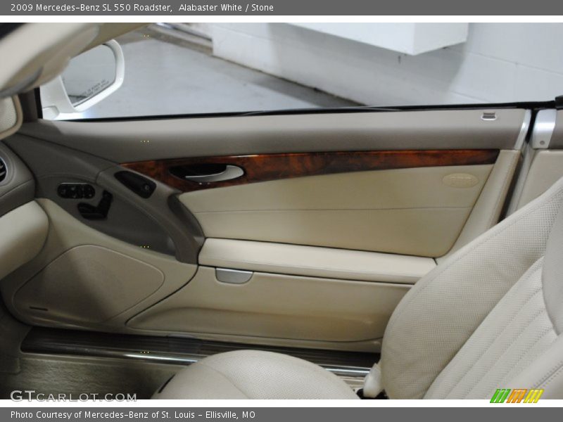 Alabaster White / Stone 2009 Mercedes-Benz SL 550 Roadster