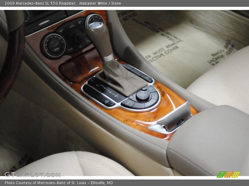 Alabaster White / Stone 2009 Mercedes-Benz SL 550 Roadster