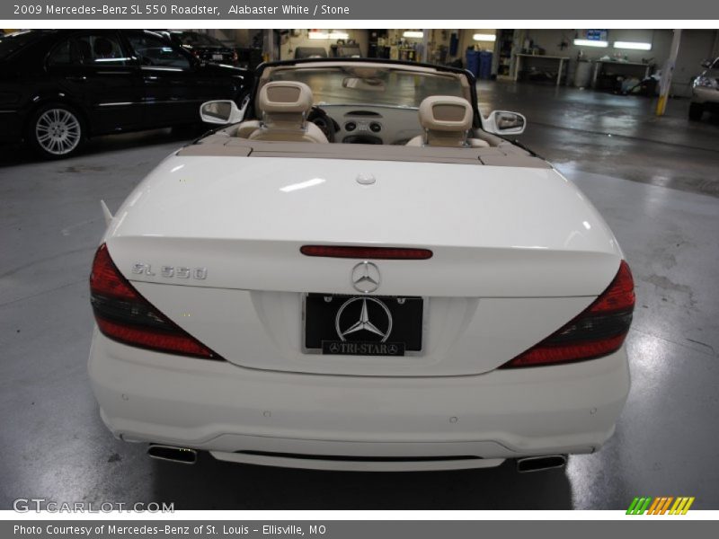 Alabaster White / Stone 2009 Mercedes-Benz SL 550 Roadster