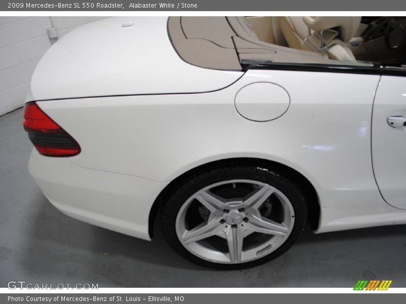 Alabaster White / Stone 2009 Mercedes-Benz SL 550 Roadster