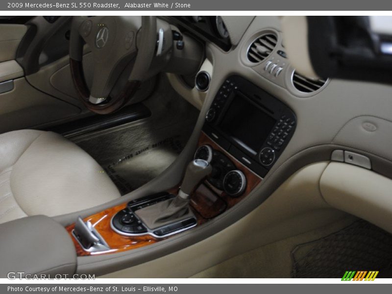 Alabaster White / Stone 2009 Mercedes-Benz SL 550 Roadster