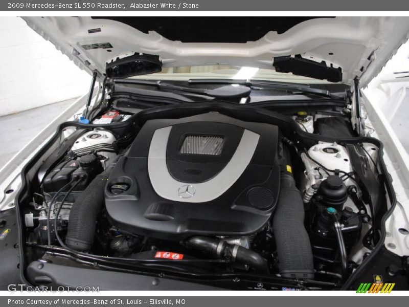 Alabaster White / Stone 2009 Mercedes-Benz SL 550 Roadster