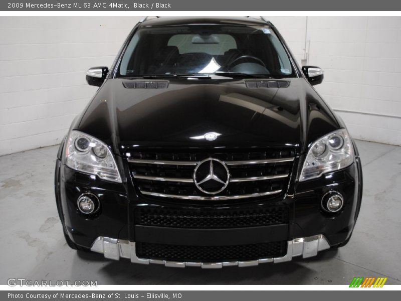 Black / Black 2009 Mercedes-Benz ML 63 AMG 4Matic