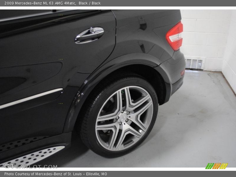 Black / Black 2009 Mercedes-Benz ML 63 AMG 4Matic