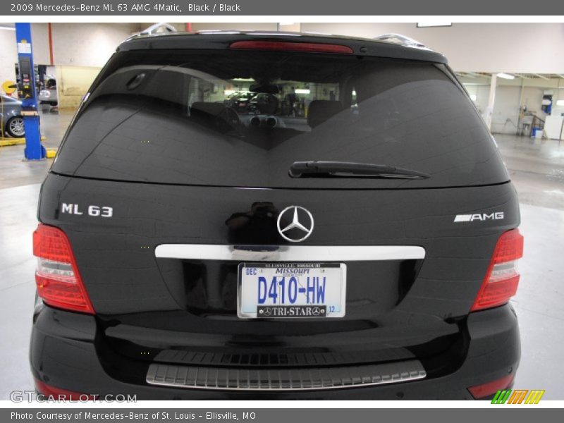 Black / Black 2009 Mercedes-Benz ML 63 AMG 4Matic