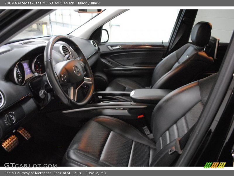 Black / Black 2009 Mercedes-Benz ML 63 AMG 4Matic