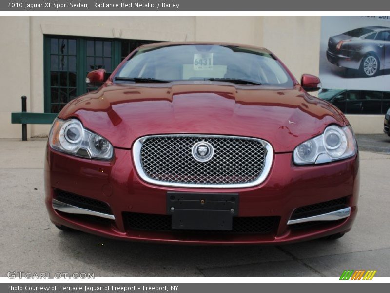 Radiance Red Metallic / Barley 2010 Jaguar XF Sport Sedan