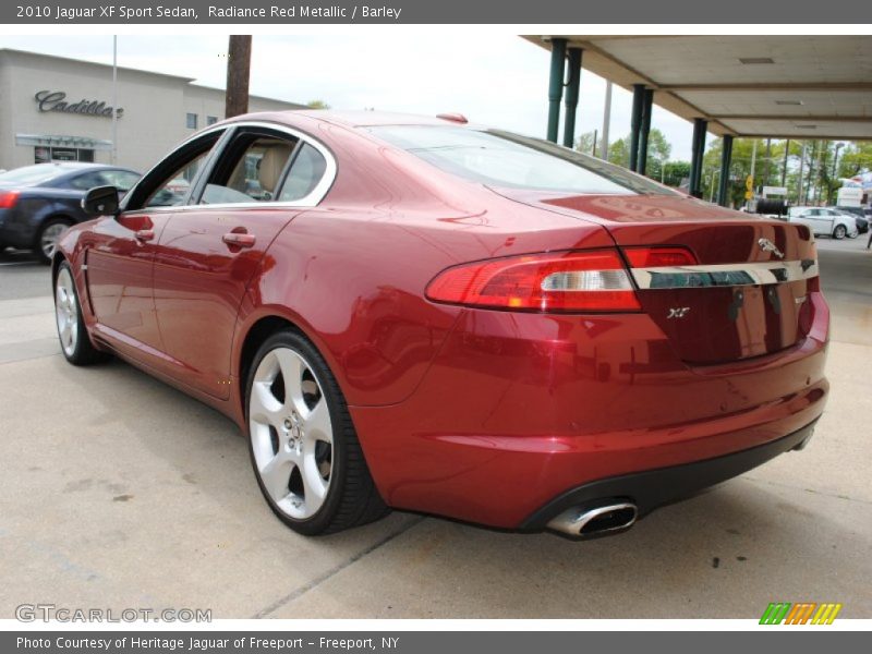 Radiance Red Metallic / Barley 2010 Jaguar XF Sport Sedan