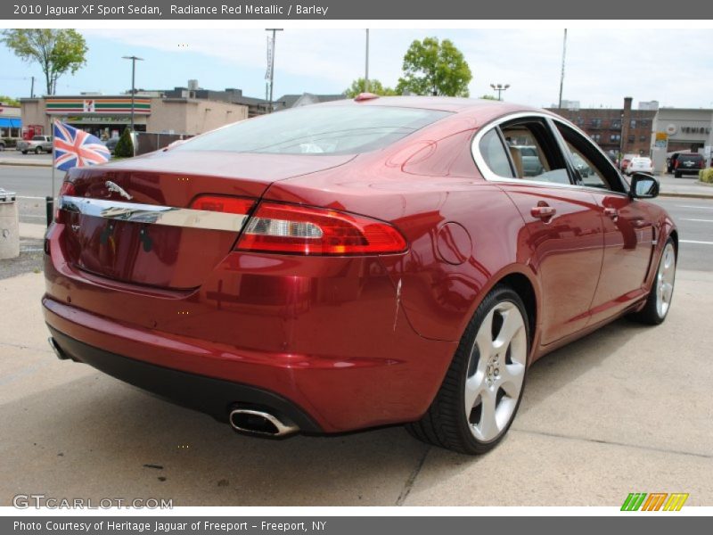 Radiance Red Metallic / Barley 2010 Jaguar XF Sport Sedan