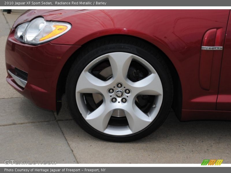 Radiance Red Metallic / Barley 2010 Jaguar XF Sport Sedan
