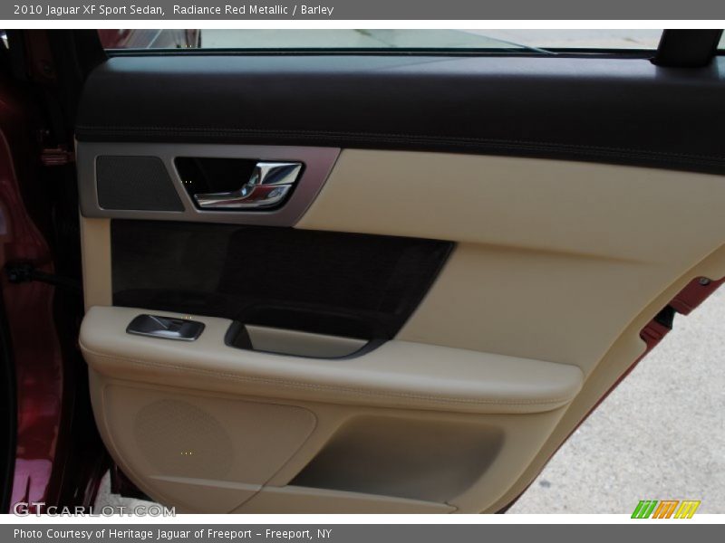 Radiance Red Metallic / Barley 2010 Jaguar XF Sport Sedan