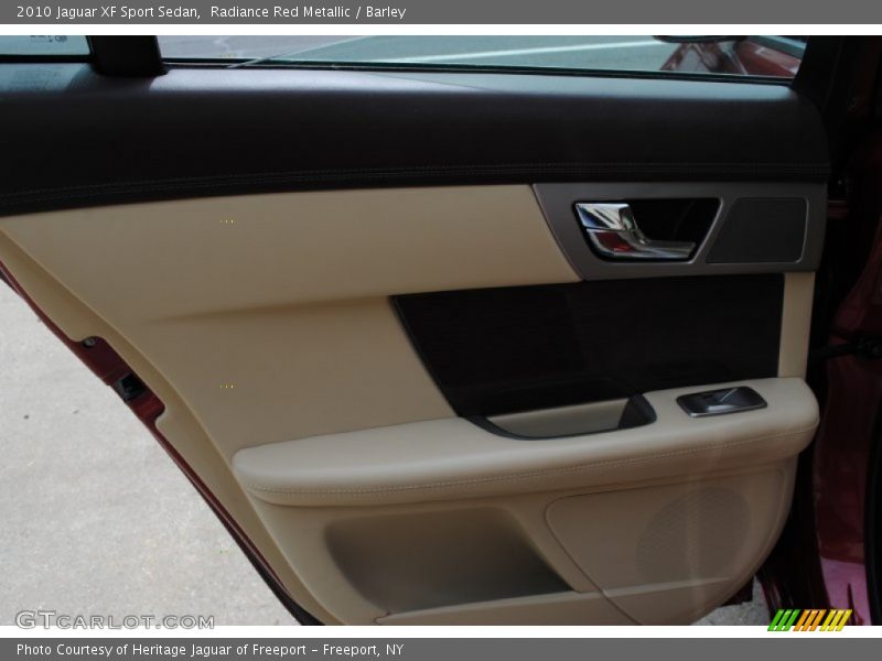 Radiance Red Metallic / Barley 2010 Jaguar XF Sport Sedan