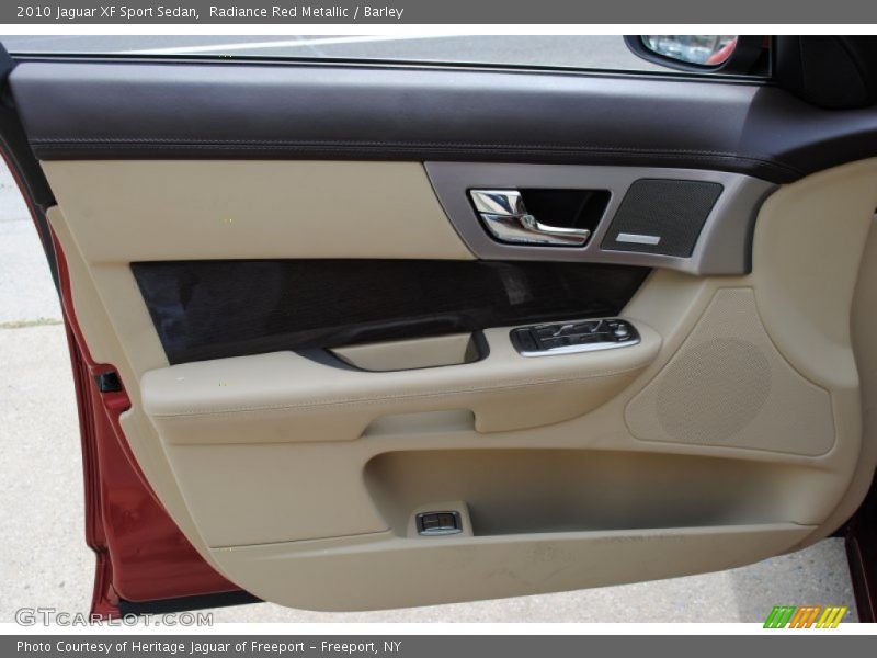 Radiance Red Metallic / Barley 2010 Jaguar XF Sport Sedan