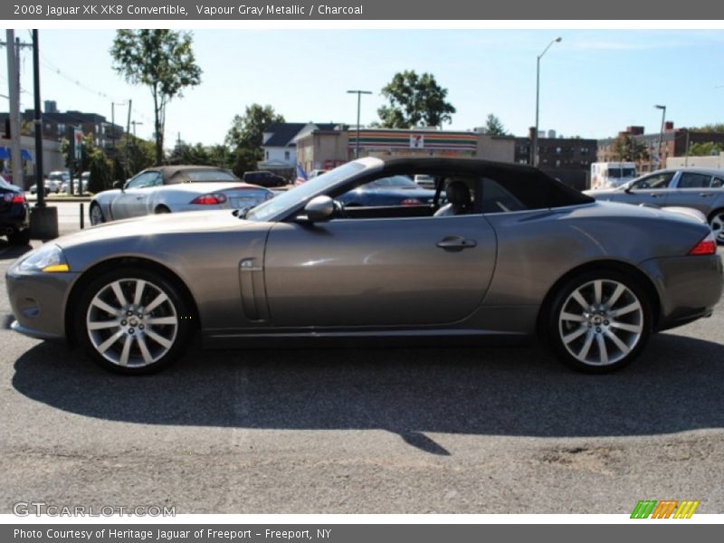 Vapour Gray Metallic / Charcoal 2008 Jaguar XK XK8 Convertible