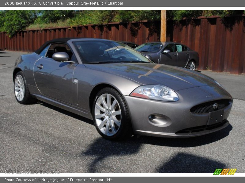 Vapour Gray Metallic / Charcoal 2008 Jaguar XK XK8 Convertible