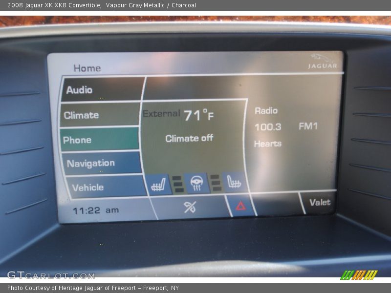 Vapour Gray Metallic / Charcoal 2008 Jaguar XK XK8 Convertible