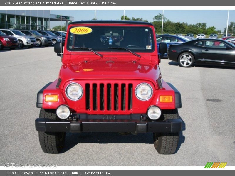 Flame Red / Dark Slate Gray 2006 Jeep Wrangler Unlimited 4x4