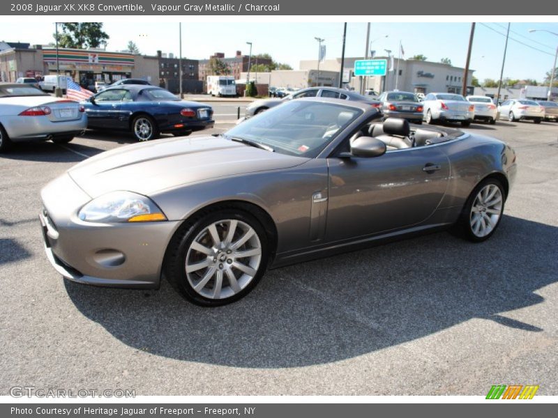 Vapour Gray Metallic / Charcoal 2008 Jaguar XK XK8 Convertible