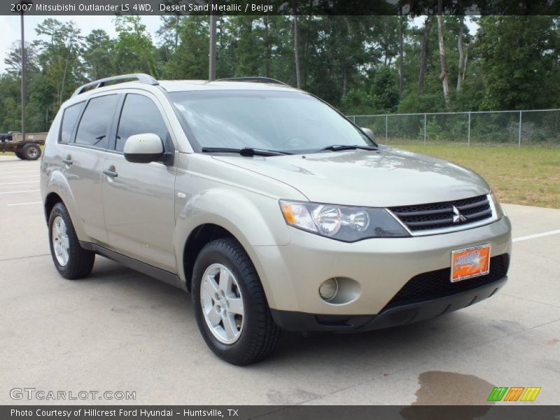 Desert Sand Metallic / Beige 2007 Mitsubishi Outlander LS 4WD