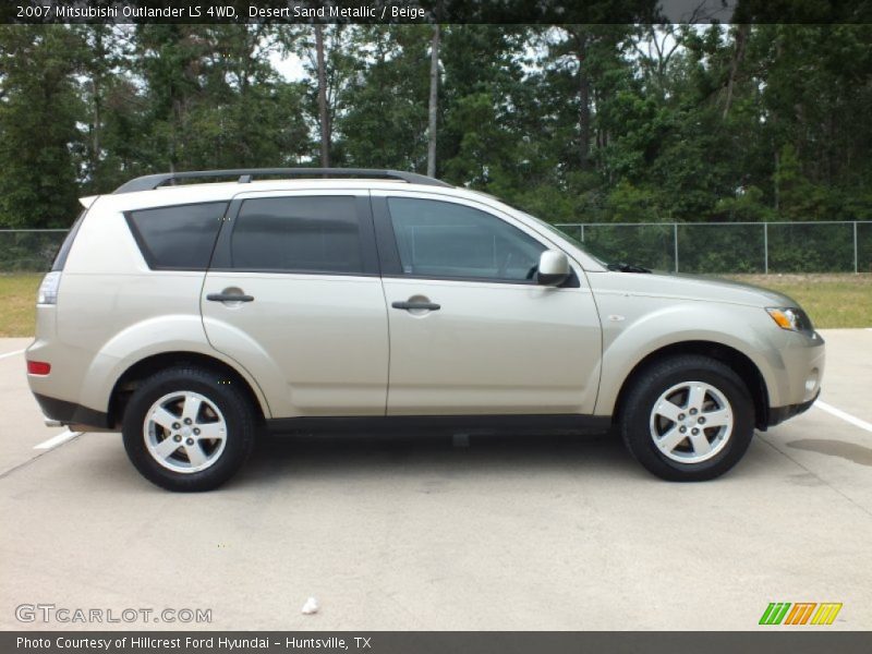 Desert Sand Metallic / Beige 2007 Mitsubishi Outlander LS 4WD